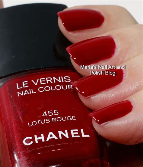 chanel lotus rouge 455|Chanel Lotus Rouge Le Vernis Nail Colour Product Info .